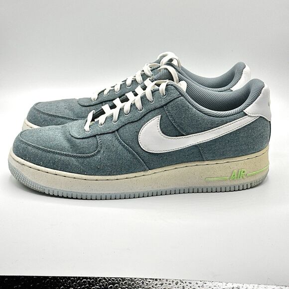 Nike Air Force 1 Low \'07 \'Recycled Canvas Mens Size 12 Ozone Blue CN0866-001 main image 6
